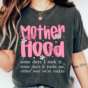 Coquette Bow Motherhood Shirt Floral Mom Tee